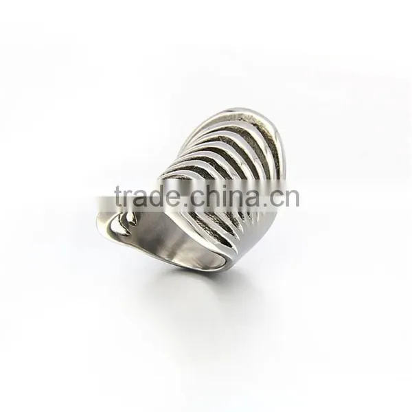 Special Wide Finger Design Stainless Steel Jewelry Ring Styles for Women photo-2