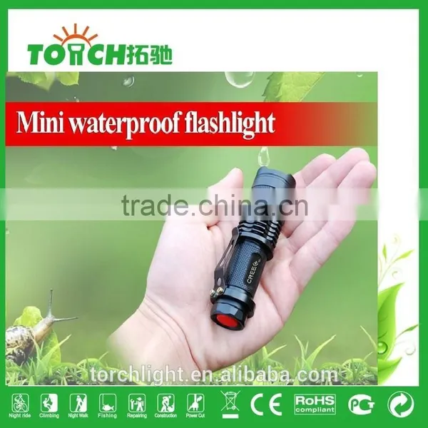High Power Flashlight 3w XPE Led Flashlights Zoomable 3 Modes for AA/14500 Battery Waterproof Flashlight photo-5