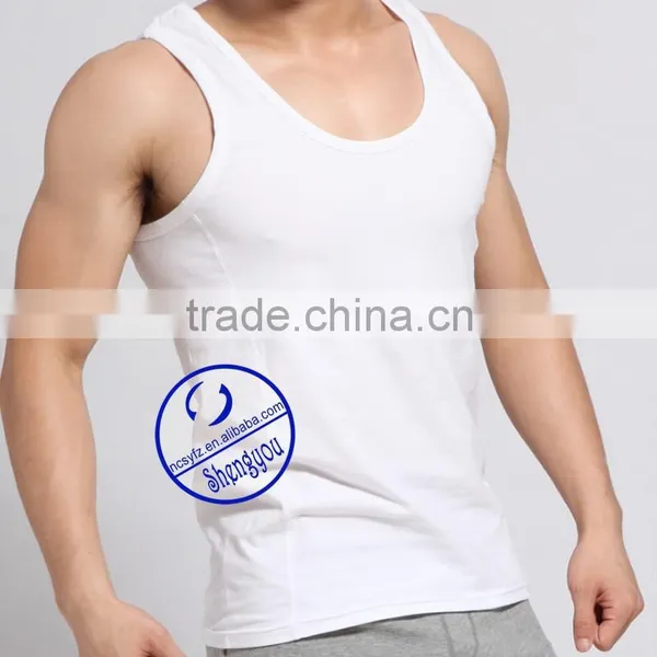 Custom Blank Wholesale Gym Mens Stringer Bodybuilding Tank Top photo-4