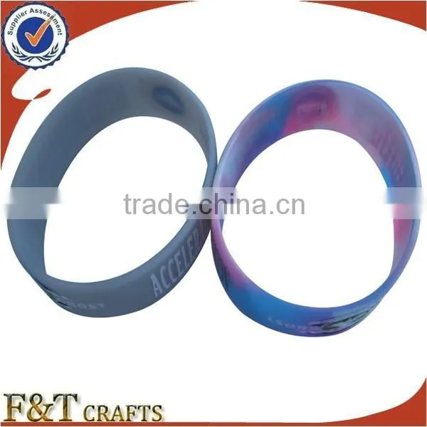 Cool Embossed Wide Motivational no Minimum Free Shipping Custom Silicone Wristband for Men photo-2