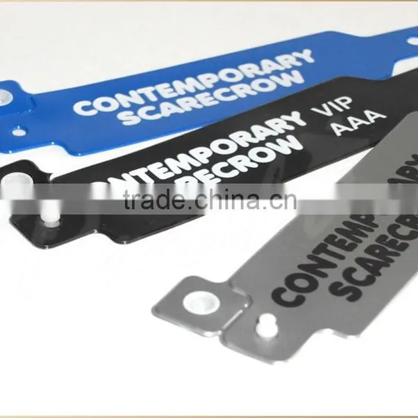 Promo Removable Tabs Vinyl Wristband With Logo Print photo-2