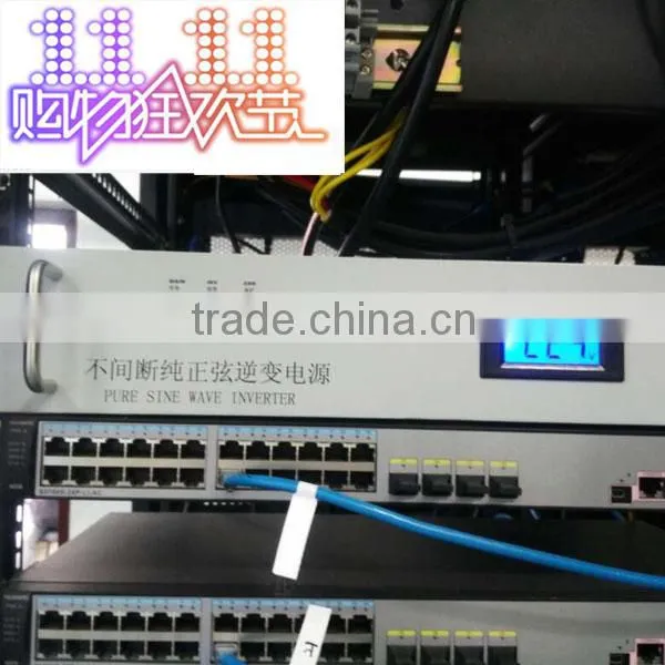 LCD Display 19 Inch 2U Rack Mount Pure Sine Wave Inverter for Industry and Telecom 1000VA 600W 48V dc to 110V ac off Grid photo-2