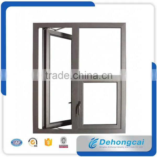 Aluminum fixed windows in white color