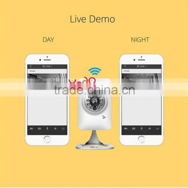 Waterproof Two-way 720P Indoor Wireless Wifi Network Security Camera Webcam Wifi IP Camera Security Camera SystemWhite photo-4