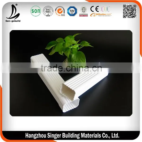 Plastic Pvc Rain Gutters for Roofing Drainage, 5.2inch Pvc Rain Water Collector photo-5