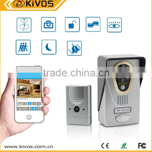 Original Manufacturer Selling Smart Home Wifi IP Video Door Bell Intercom, Unlock Function Remote Control by Smart Phone IP WIFI photo-4