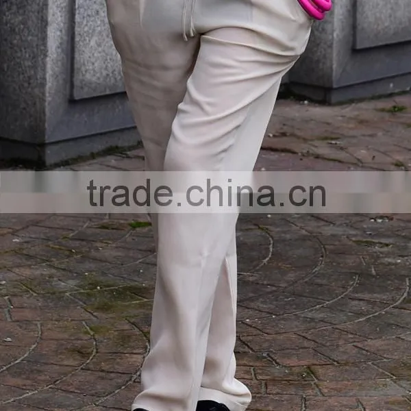 OEM Service Women's Casual Pants 100% Silk Trousers photo-3