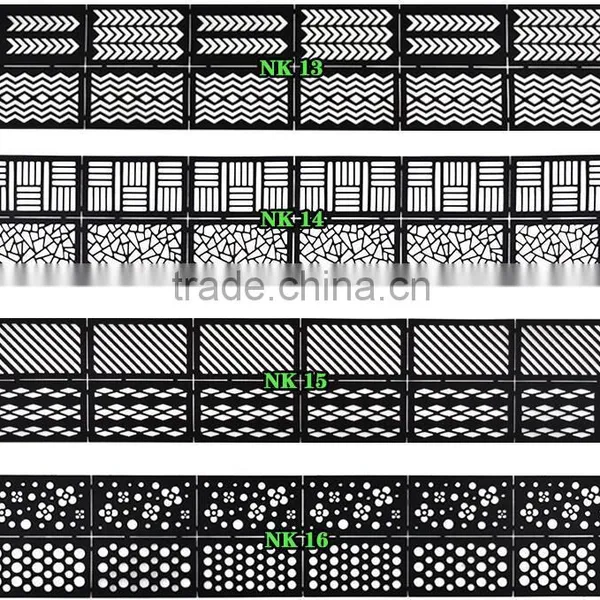 Reusable Stamping Tool DIY Nail Art Hollow Template Stickers Stamp Stencil Sticker photo-5