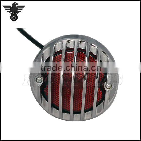 Grilled Chrome Classic Vintage Taillight for Harley Street Fighter photo-2