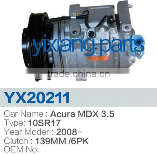 Best Price AC Parts 10SR17 139 6PK Clutch Automobile A/C Compressor For Honda Acura MDX 3.5 photo-2