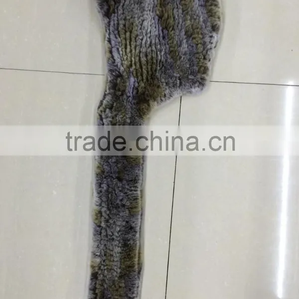 Wholesale Rex Rabbit Hoodie Muffler Shawl Scarf for Woman photo-5