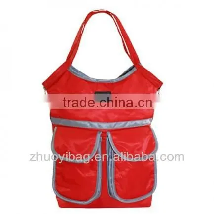 2014 Promotional Big Ladies Travel Bag With Shoe Compartment New Dsign