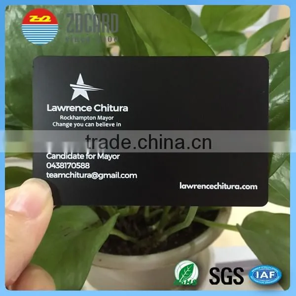 Cheap Price Stainless Steel Credit Card Size Printed Metal Card for Business Quality Choice