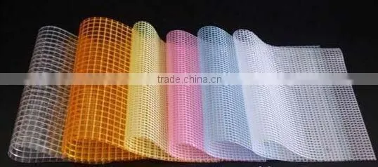 Flame-resistant,cold-resistant 200*300D PVC Transparent Mesh Fabric photo-6