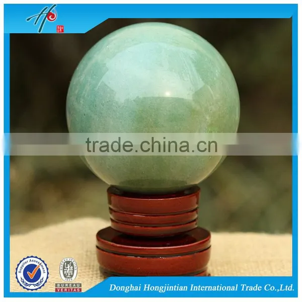 HJT Nature Green Aventurine Crystal Ball Personalized Quartz Sphere photo-3
