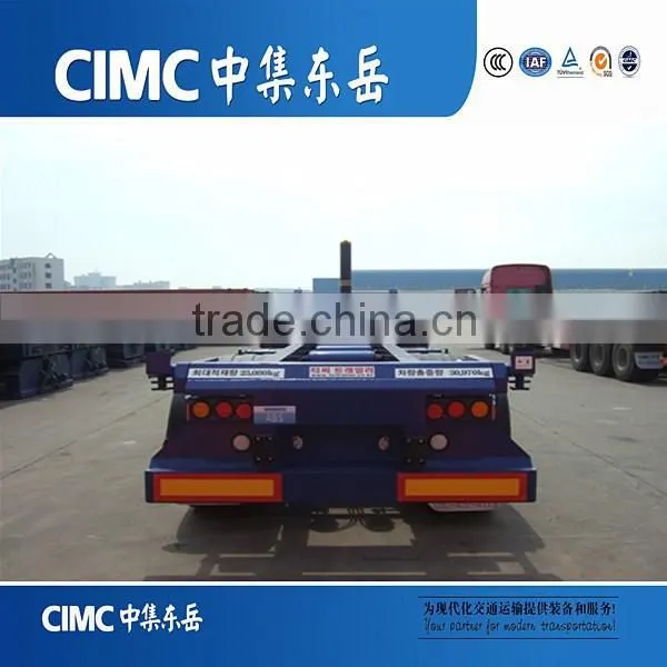 CIMC Low Price Wharf Skeleton Hydraulic Pumping Dump Truck Trailer photo-5