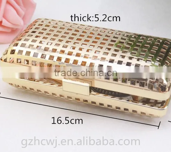 Shiny Gold Metal Frame, Metal Frame for Lady Clutch, Guangzhou Metal Frame for Wallet photo-2