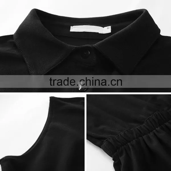 The New Han Edition Dress Show Thin Cotton Short Sleeve Dress Accept Waist in Long Skirt of the Dress photo-5