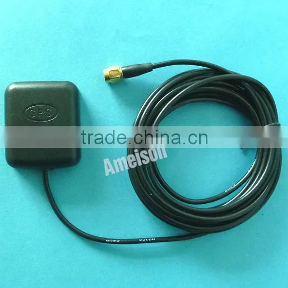 Antenna Manufacturer SMA Male Connector Magnetic Mount RG174 3M Cable 5dBi Glonass Gps Antenna Car