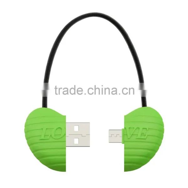 2015 New Design Love Cable USB Sync Data Charging Cable 150mm and O Ring Length photo-3