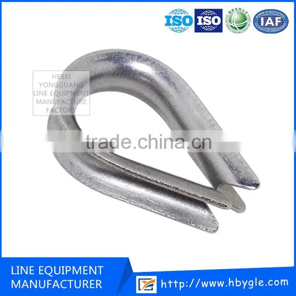 Steel Galvanized Wire Rope Thimble/ Stay Rod With Thimble Eye / Made in China