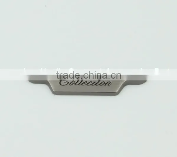 Custom Garment Fashionable Nickel Free Sewing Clothing Metal Label With 2 Holes photo-3