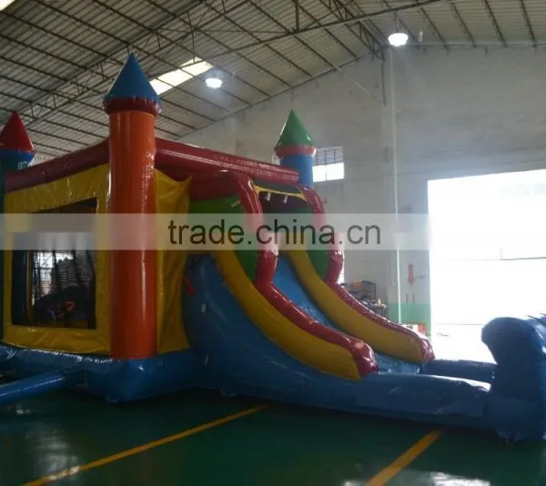2016 New Design China Sunjoy Inflatable Combo Castle Combo With Slide Multicolorfor Sale Outdoors photo-6