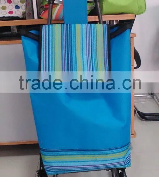 Folding Cart RH-FT For Supermarket Cheap Foldable Shopping Trolley Cart photo-2