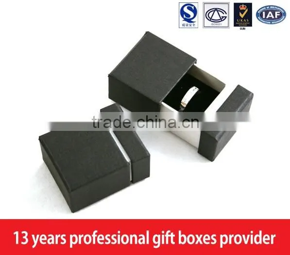 Black Paperboard Jewelry Packing Box Drawer Box photo-2