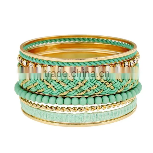 Fashion Full Pearl Rhinestone Open Wide Bracelet Lady Alloy Cuff Bangles photo-4