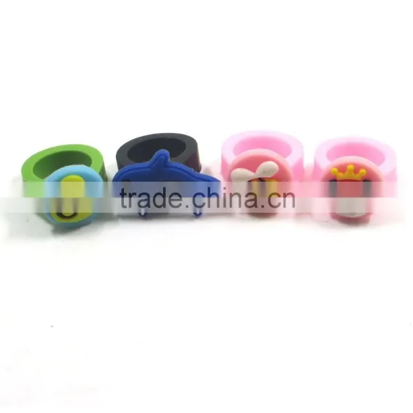 Newest Design Promotional Gift Wholesale Cartoon 3d Shaped Rubber Finger Ring photo-5