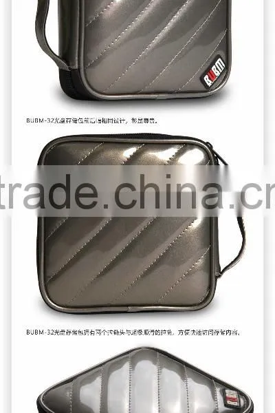 Fashion Copper 32 Capacity PU Leather Cover CD Case DVD Case Car Disc Case photo-3