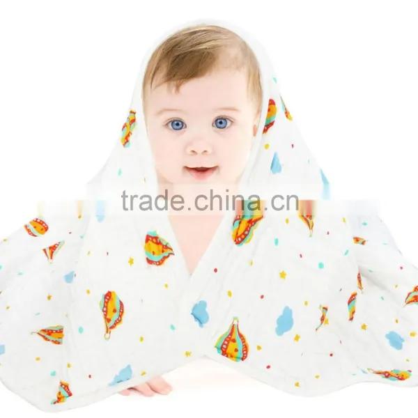100% Cotton Muslin Swaddle Blanket Soft Baby Blanket photo-6