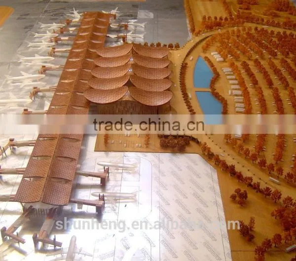 Custom Wooden Airport Scale House Model/architectural Scale Model Making Service photo-4