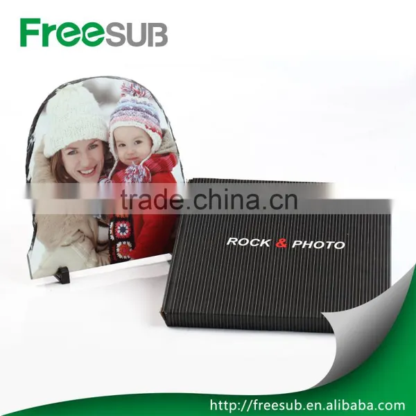 Polished Rock Sublimation Blanks Suppliers Semicircle Rock Sublimation photo-6