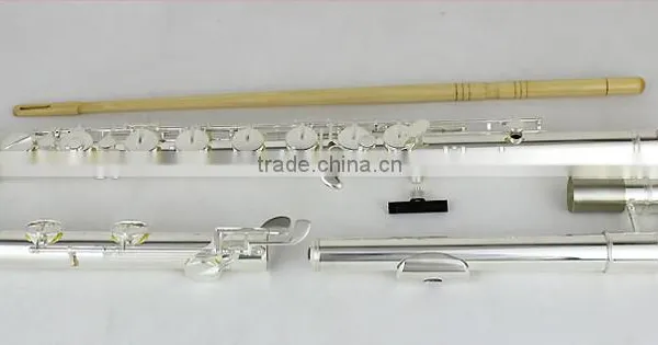 Bass Flute Silver Plated C Key Offset G Key photo-2