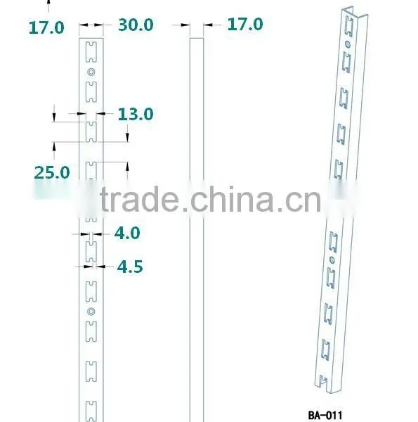 Aluminum H Channel/slot Upright Post/single Hole Slot Tube AA Column Slotted Strut Channel photo-3