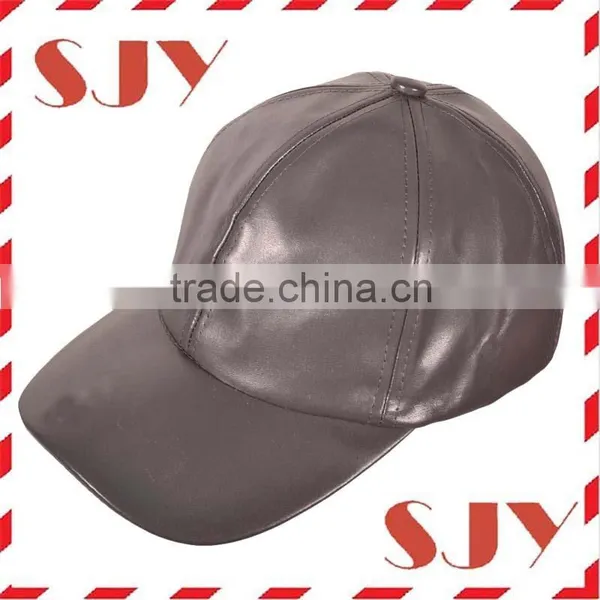 6 Panel Promotional Custom Baseball Caps Wholesale Leather Hats photo-4