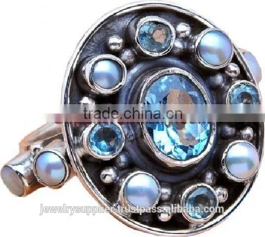 Design Rainbow Moonstone Ring Gemstone Jewelry 925 Sterling Silver Jewellery Wholesaler Rings photo-4