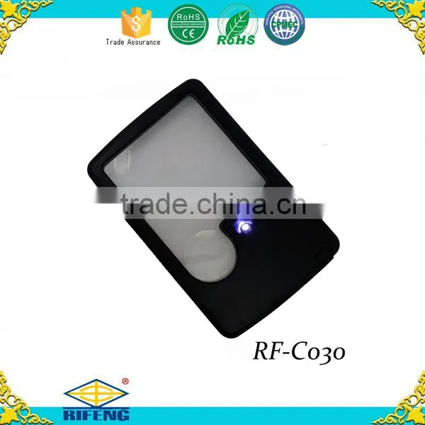 Credit Card Sized Magnifier ,H0T047 Magnifier Lamp Led Light Head Magnifying Glass photo-2
