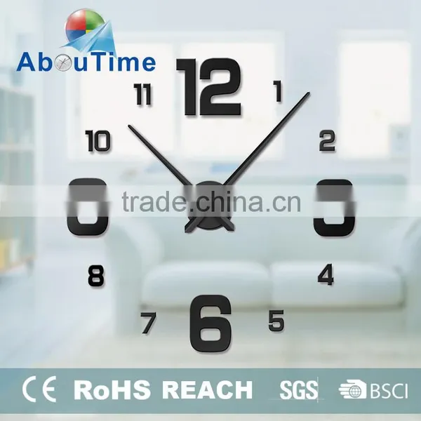 2016 New Style Wall Clock Custom Design 3d Diy Wall Clock