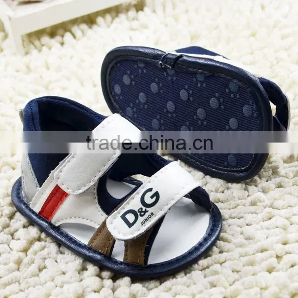 Fancy Infant Baby Handmade Shoe pu Baby Shoe Sandal photo-4
