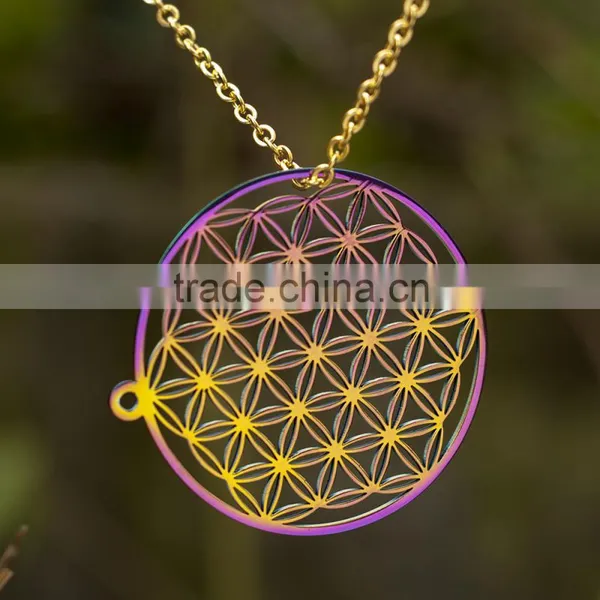 Fashion Jewelry 2016 Chakra Flower of Life Pendant Necklace photo-6