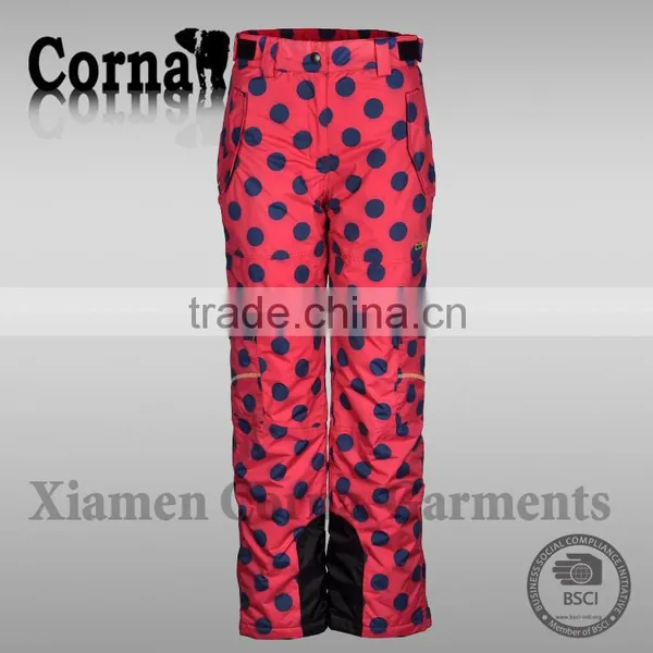 Promotional Winter Warming Heating 100% Polyester Windproof Waterproof Zipped Pocket Lady Pants Made in China photo-2
