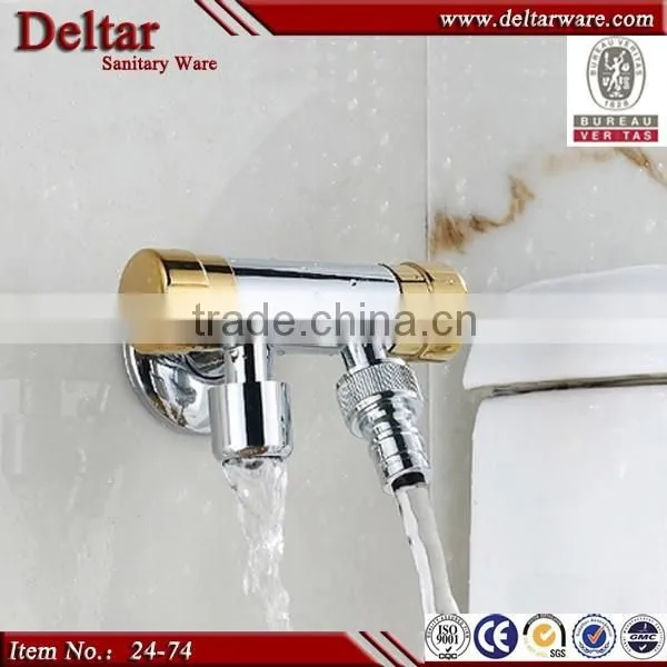 Brass Material Chromed Finish Hydraulic Valve , Cold Water Angle Valve photo-2