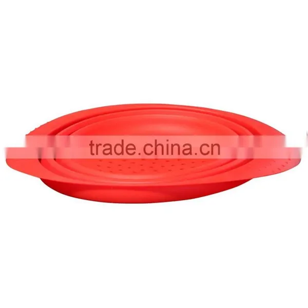 High Quality FDA Approved Collapsible Silicone Strainer Bowl photo-3