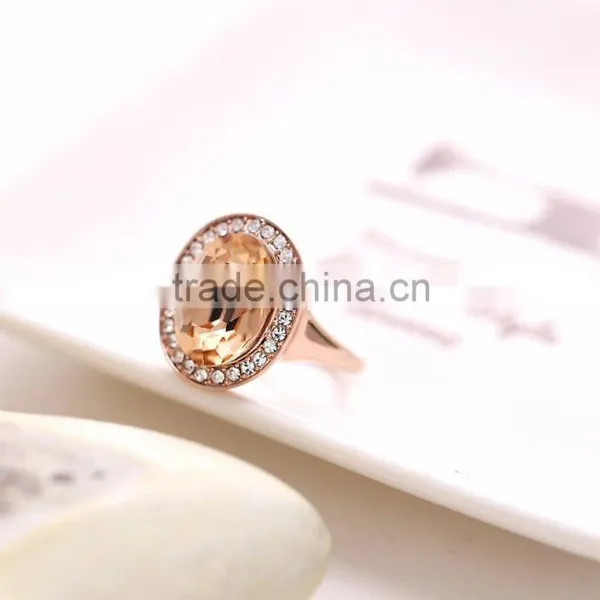 18K Gold Color Rings With Blue Gemstone 3gram Gold Ring photo-5