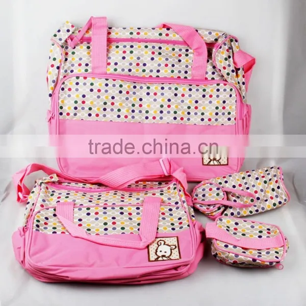 2016 Hot Sale Portable 5 Pcs Best Baby Bag Set Mummy Bags photo-5