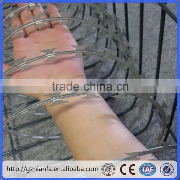 Stainless Steel Razor Barbed Wire/Galvanized Razor Barbed Wire/Barbed Wire(Guangzhou Factory) photo-3