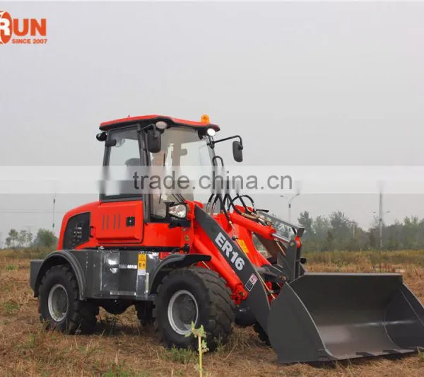 Qingdao Everun Wheel Loader ER16 Mini Front End Loader With Drum Folder photo-6